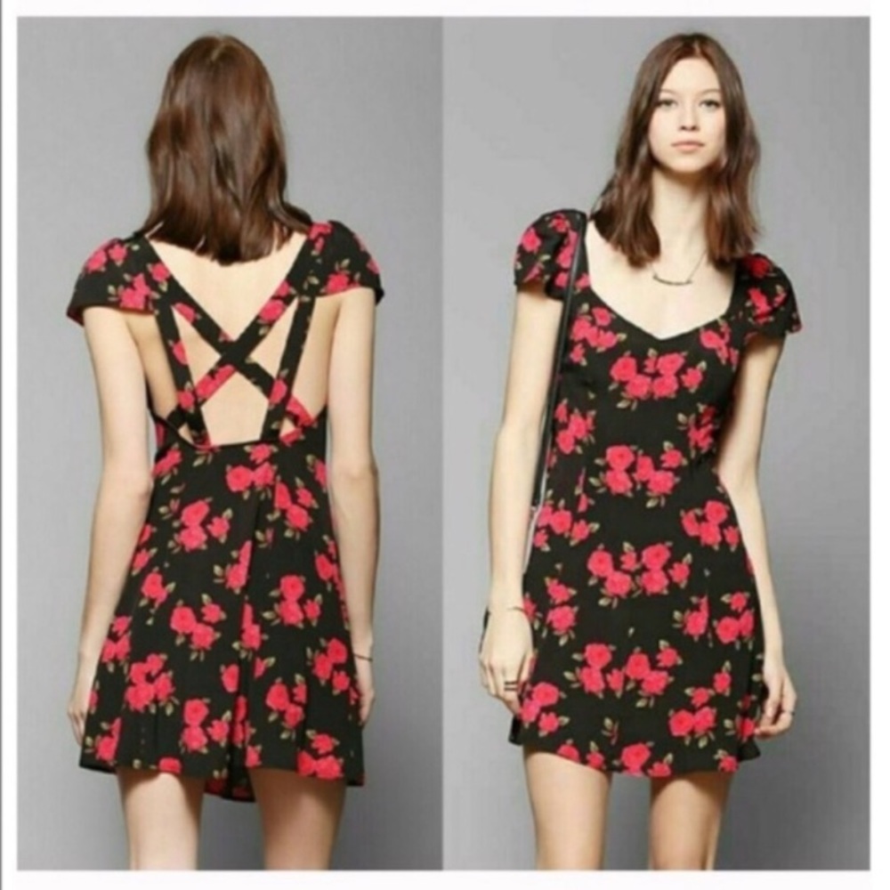 Kimchi Blue floral mini dress